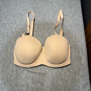 Wacoal 32DDD Beige Nude Bra Removable Straps Underwire